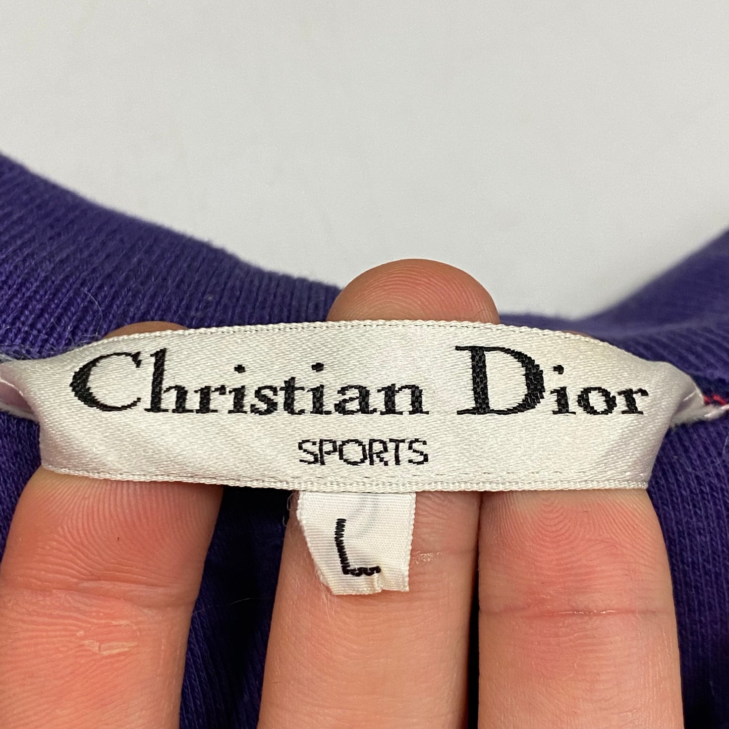 Christian Dior Sports 90’s Colourblock Collared Crewneck - M/L