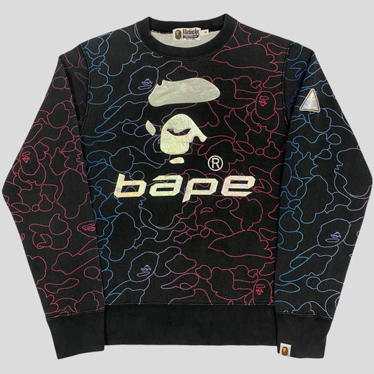 Bape Holographic Neon-Pencil Camo - S