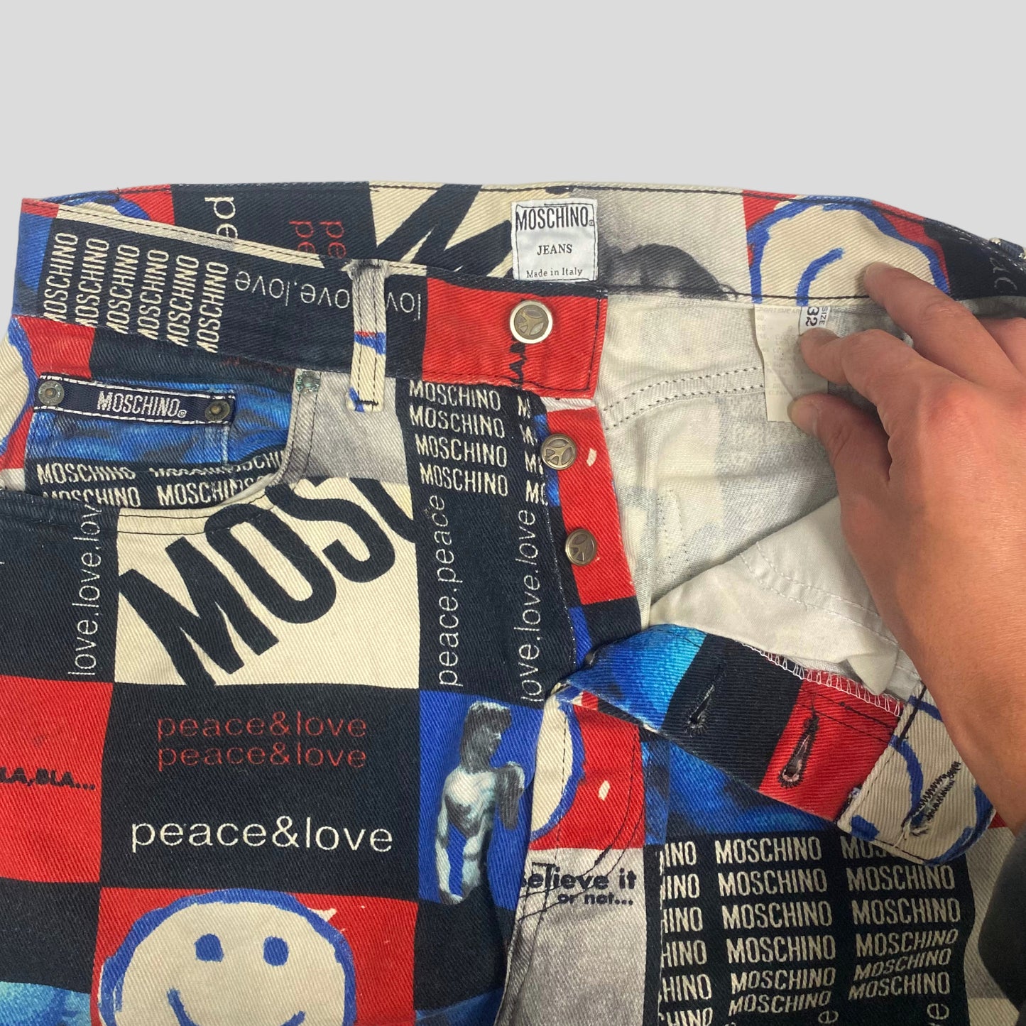 Moschino Jeans 1995 Peace and Love Jeans - W32