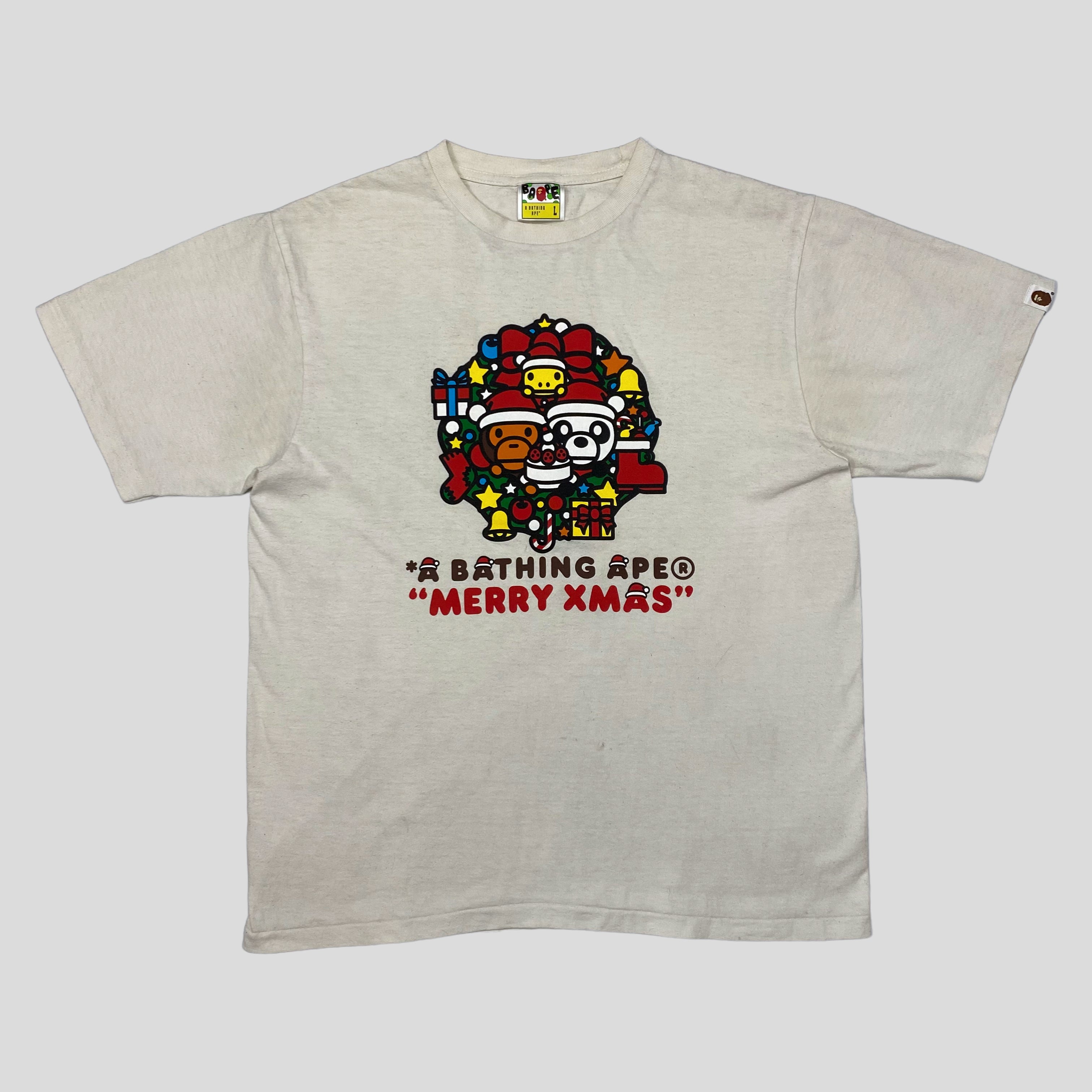 Bape 2014 Christmas T-shirt with Present Box - M/L – Warmwaves