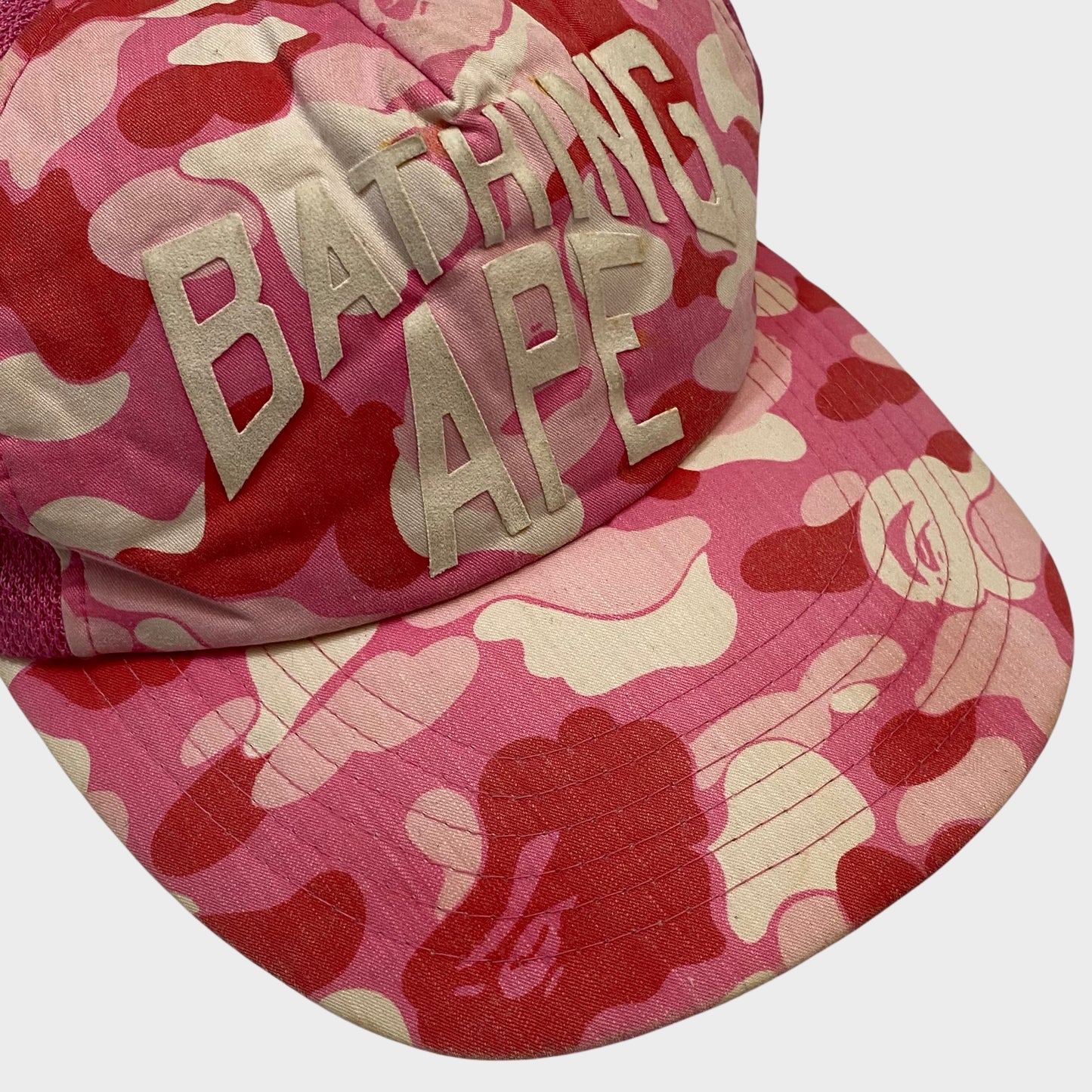 Bape OG ‘06 Pink Camo Trucker Cap - One Size