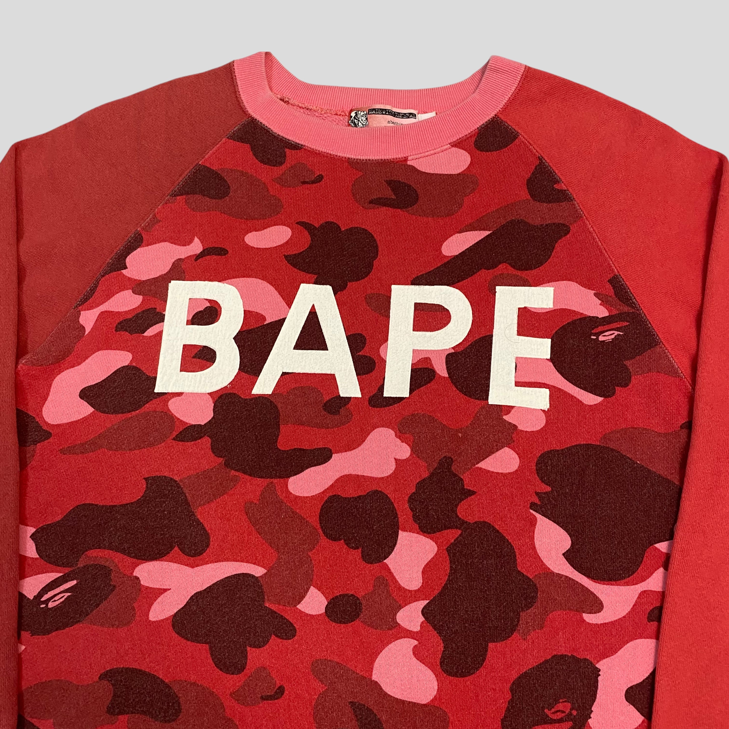 Pink 2024 bape crewneck