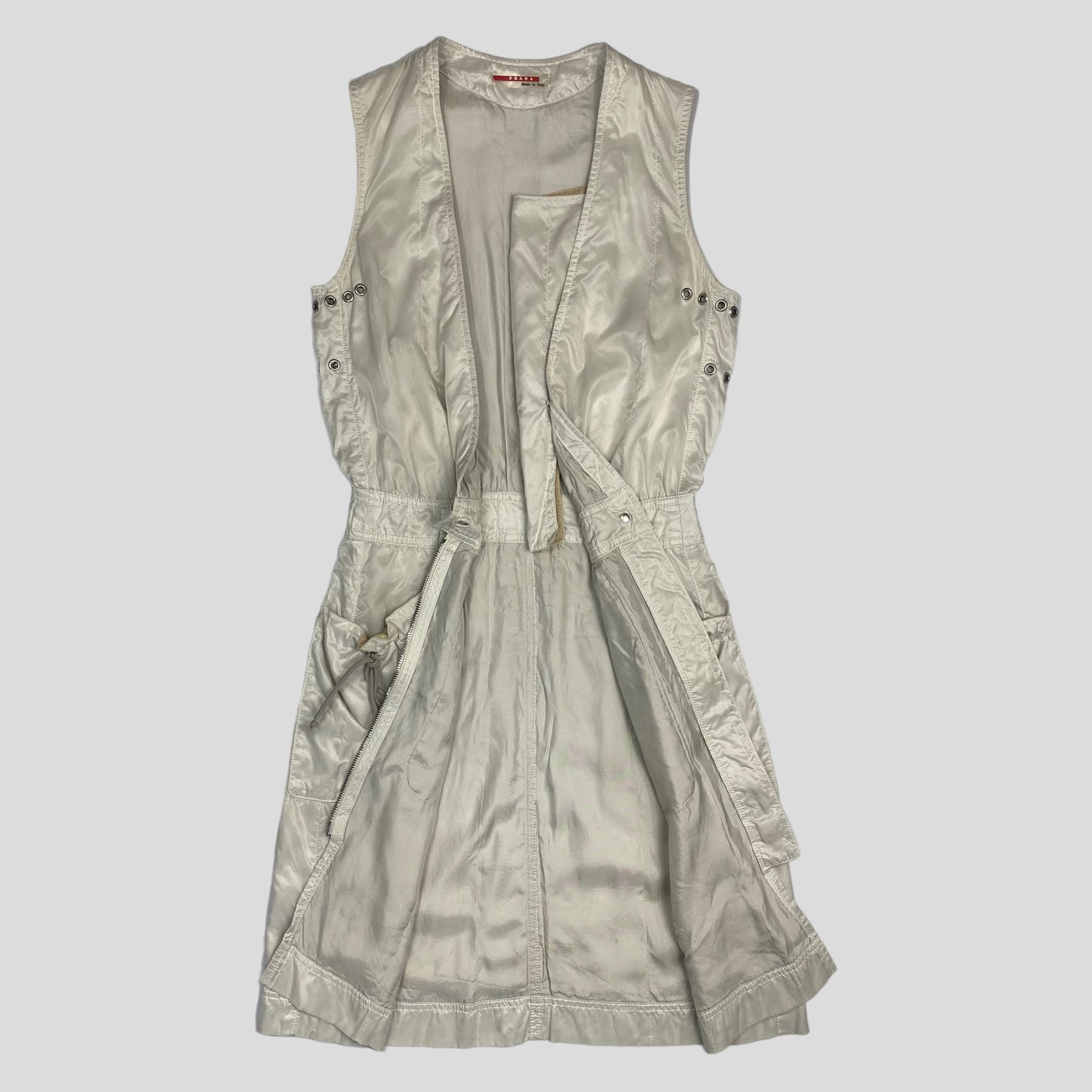 Prada Sport 00’s Nylon Shimmer Cargo Dress - UK6/8