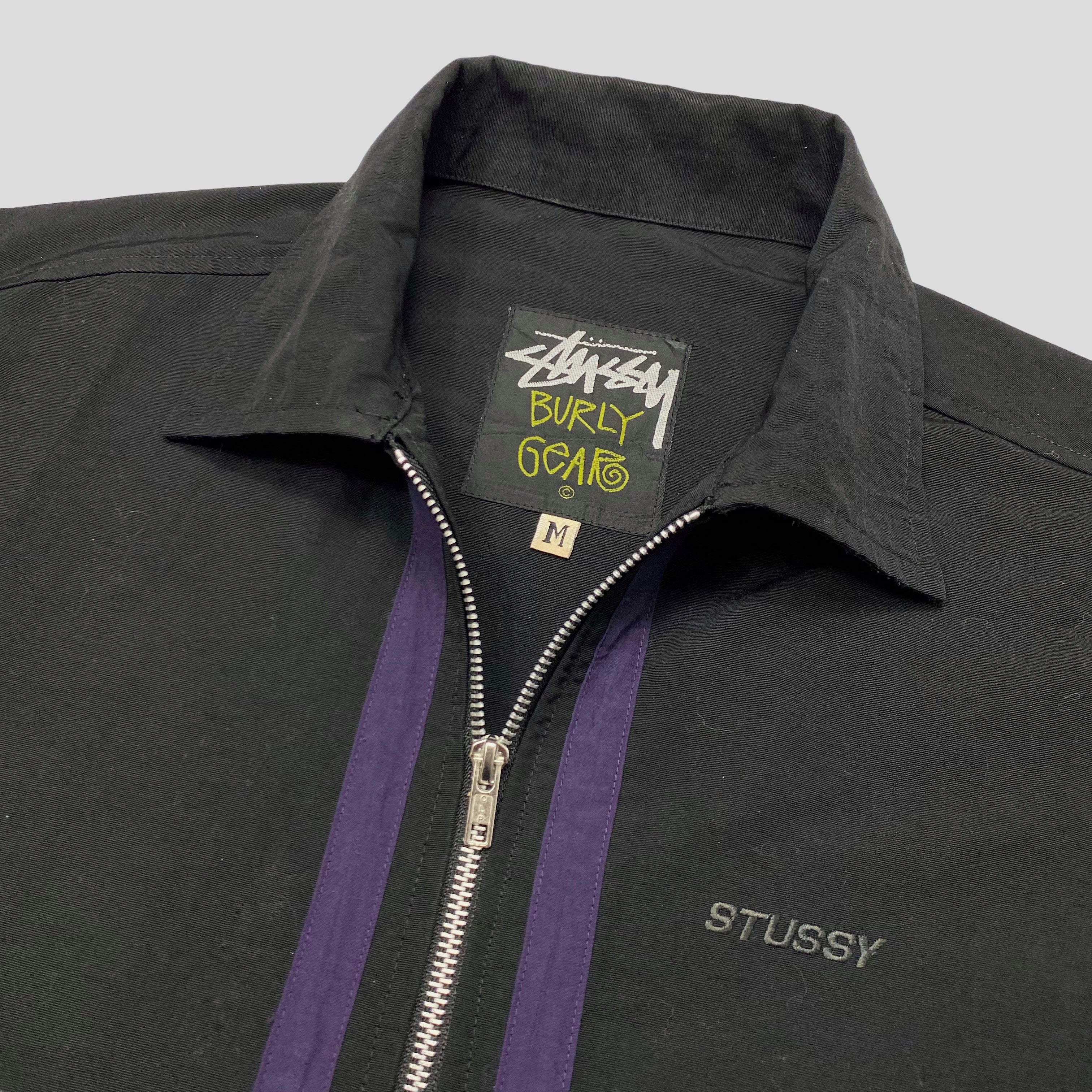 Stussy 1990's Burly Threads Nylon Harrington Jacket - M (XL