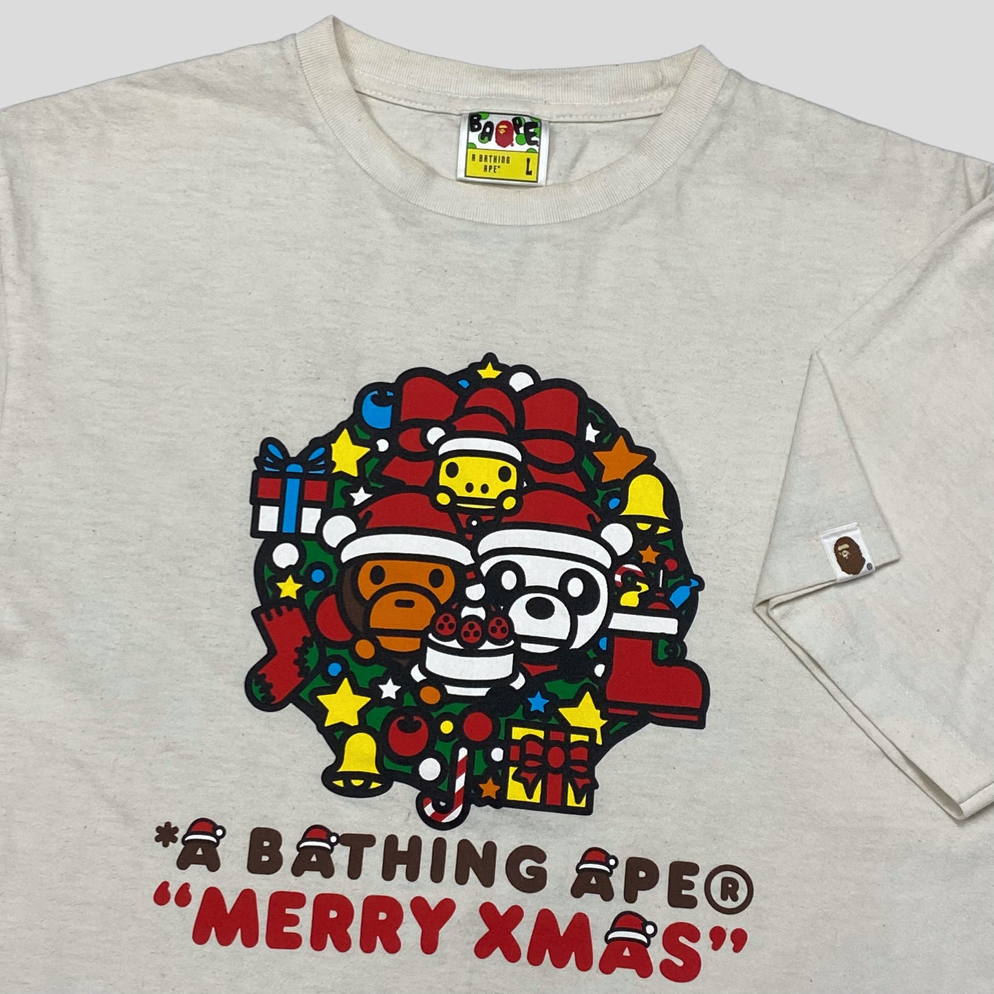 Bape 2014 Christmas T-shirt with Present Box - M/L