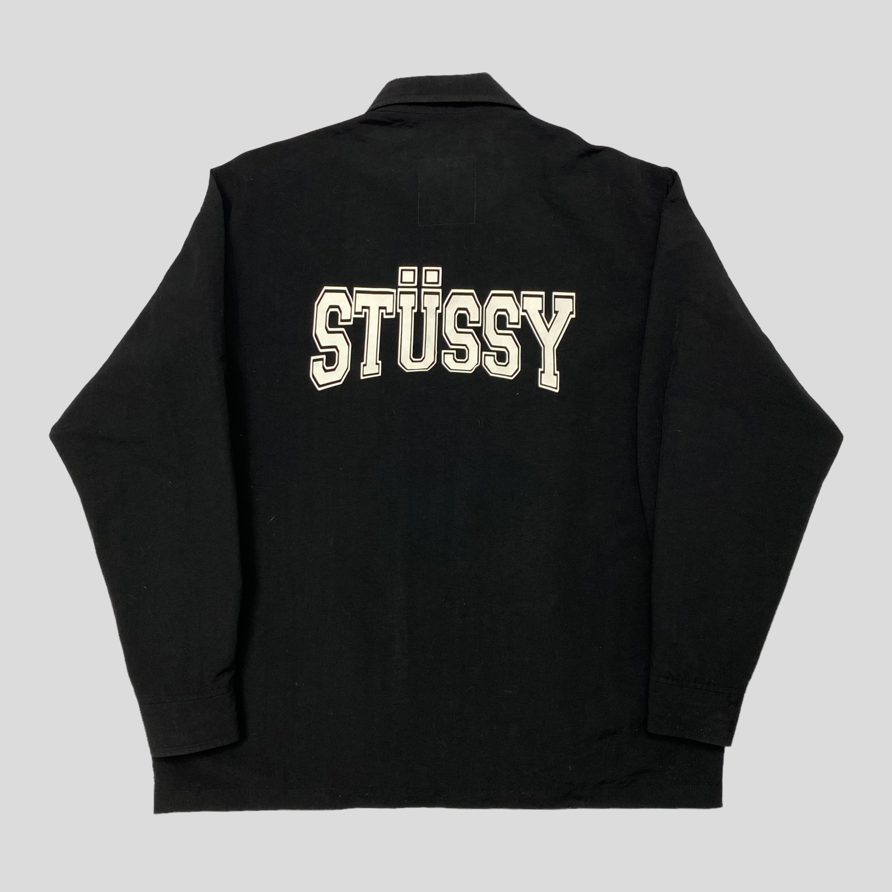 Stussy 1990's Burly Threads Nylon Harrington Jacket - M (XL