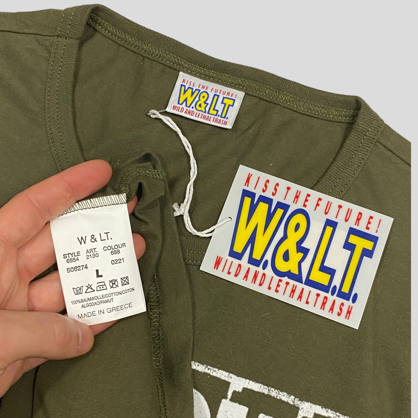 W+LT 2003 Army Green Puk Puk T-shirt - M