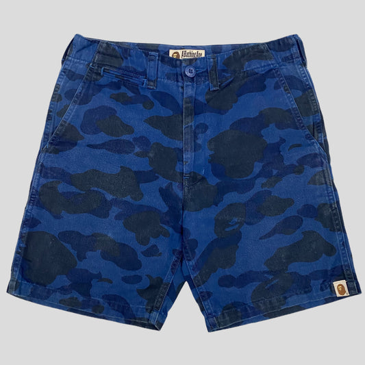 Bape 00’s Blue Camo Shorts - W30