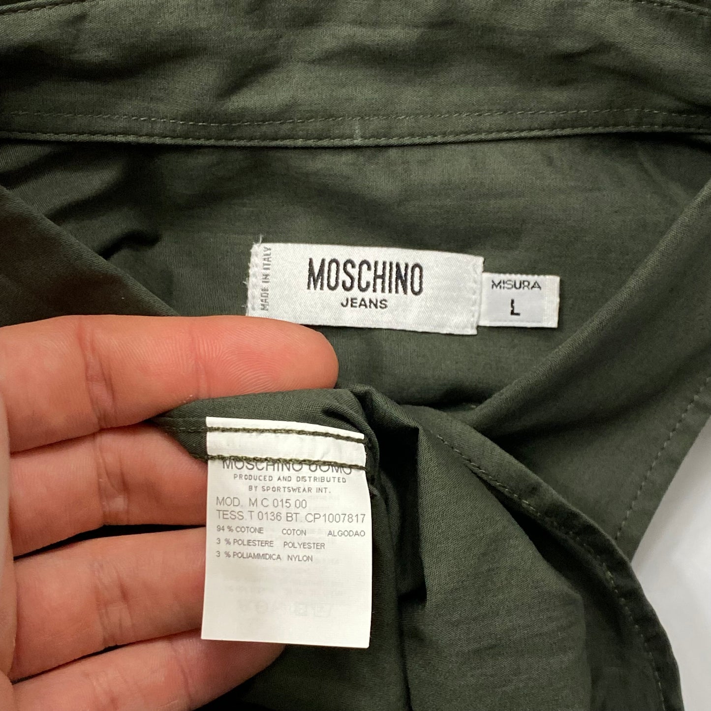 Moschino Jeans 00’s Cargo Pocket Khaki Shirt DSWT - M & XL