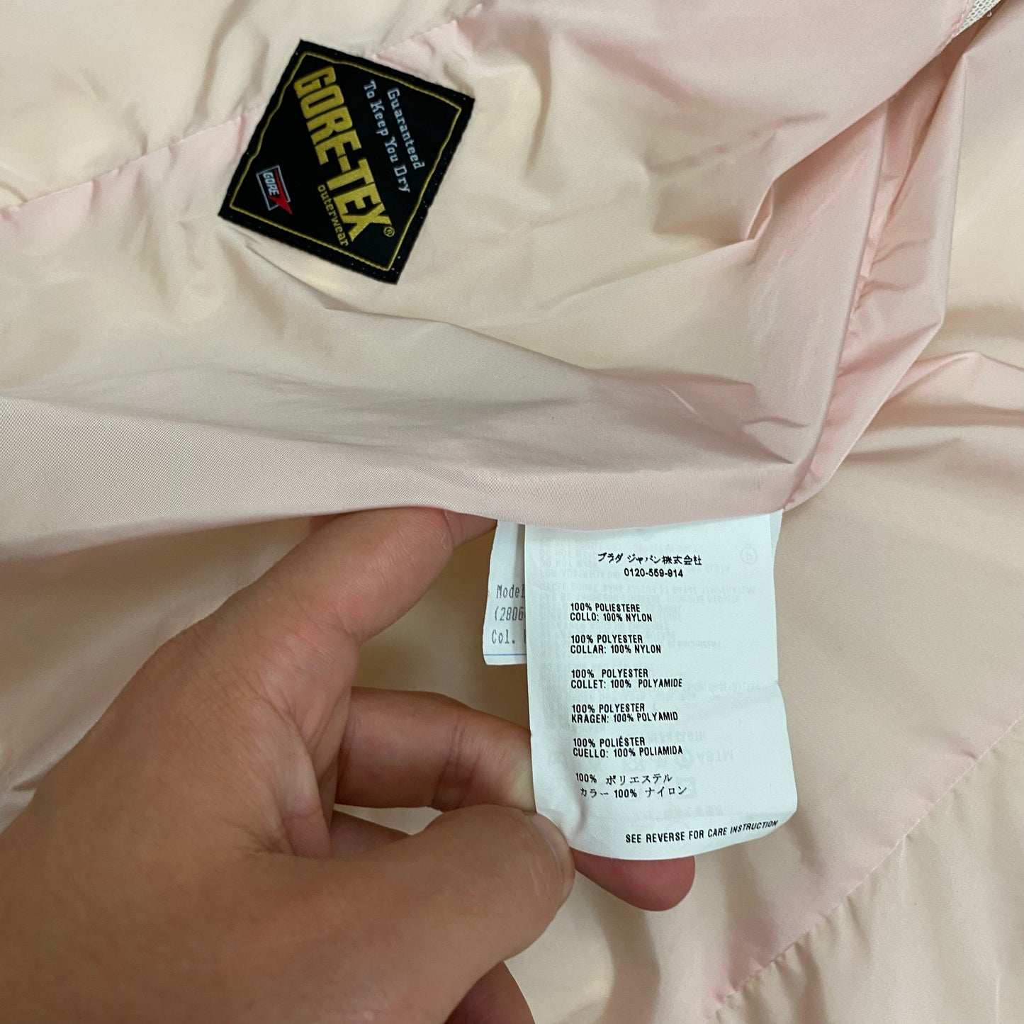 Prada Sport 00’s Dusty Pink Goretex Technical Jacket - IT42